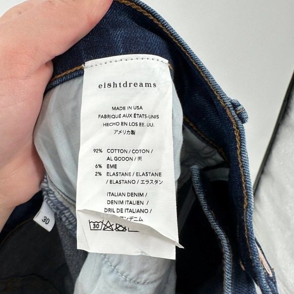 Ei8htDreams High Waist Skinny Denim Jeans Blue - Picture 5 of 7